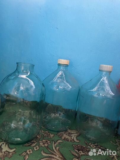 Бутыль бутылка банка стеклянная 10 литров