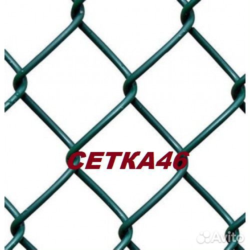 Сетка рабица 55*55*2,5 на 2 м зеленая