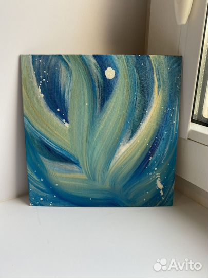 Картина абстракция, ручная работа