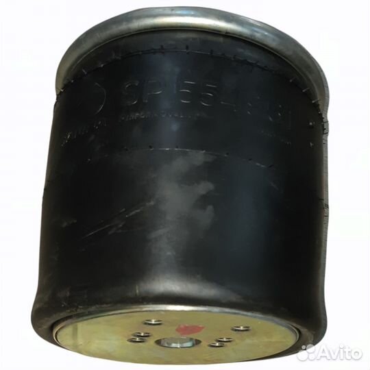 Пневмоподушка 2 шпильки М12 1 штуцер М22х1.5 порш