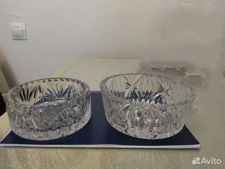 2 Хрустальных салатника