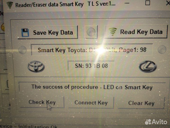 Смарт ключ зажигания Toyota Оригинал