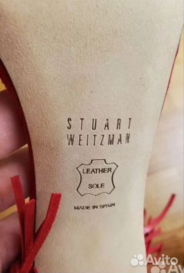 Босоножки замшевые Stuart Weitzman 38 Оригинал New