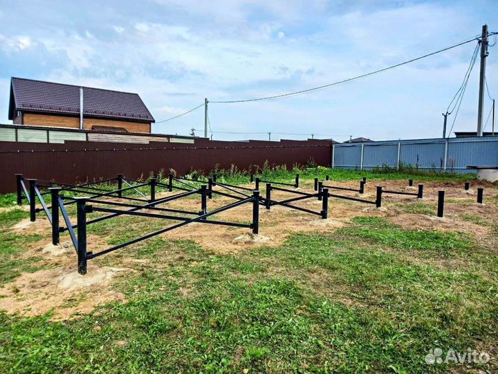 Винтовые сваи для забора