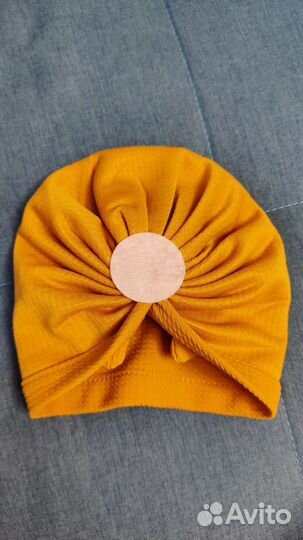 Шапка-тюрбан для девочки