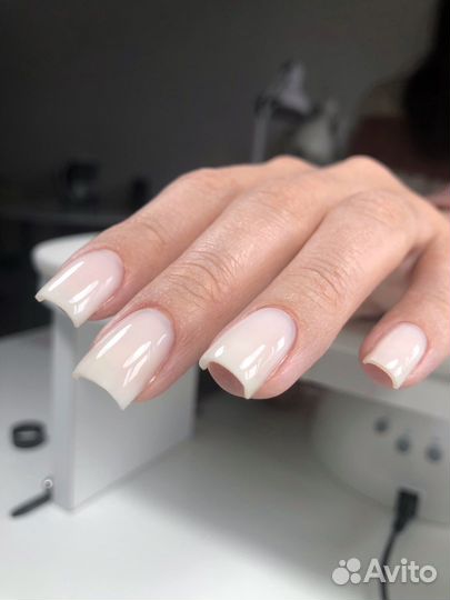 Маникюр педикюр покрытие гель лак укрепление гелем