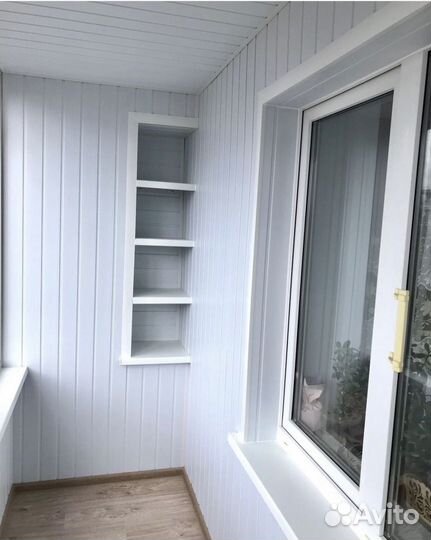 Балконы пвх/Алюминий с отделкой и утоплением