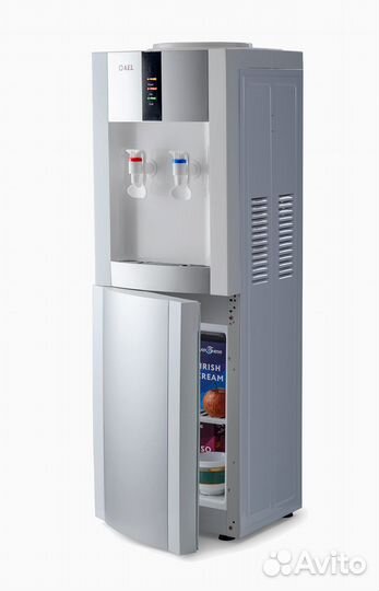 Кулер для воды LD-AEL-47c white/silver с шкафчиком