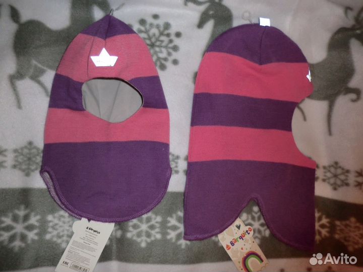Новые шлемы Варкито девочка фиол/роз полоски серый