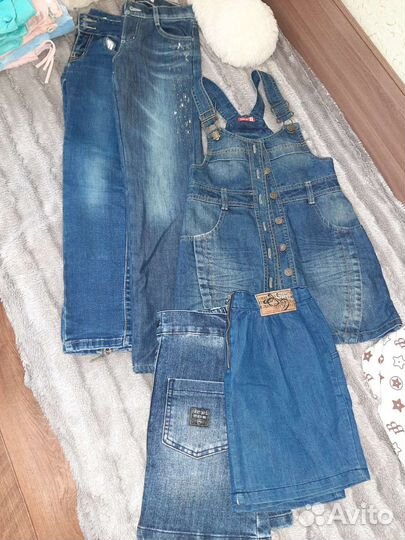 Вещи пакетом на девочку 140 146