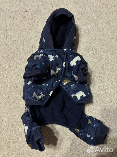 Зимний комбинезон для собак мелких пород