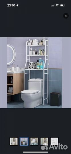 Стеллаж над унитазом