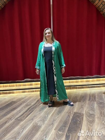 Однотонная абайя. Накидка. Халат