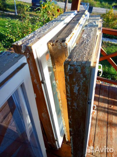 Деревянные окна со стеклопакетом бу