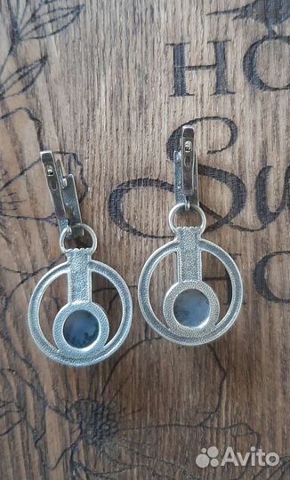 Серьги винтаж Свердловск серебро 925