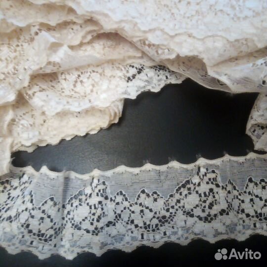 Кружево 5см бежевое кремовое