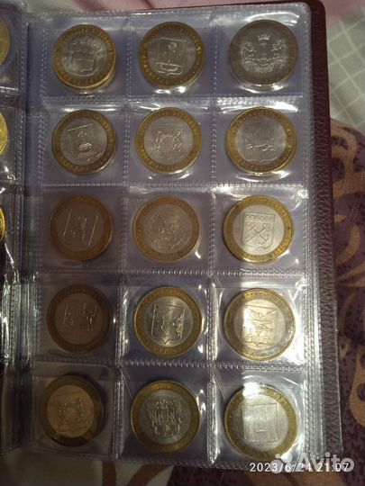 Биметаллические монеты 2000-2023г