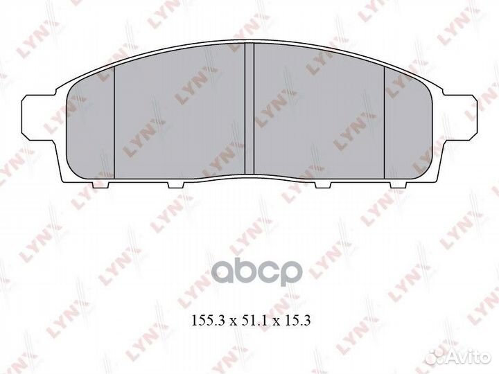 Колодки тормозные дисковые перед BD5529 LYN