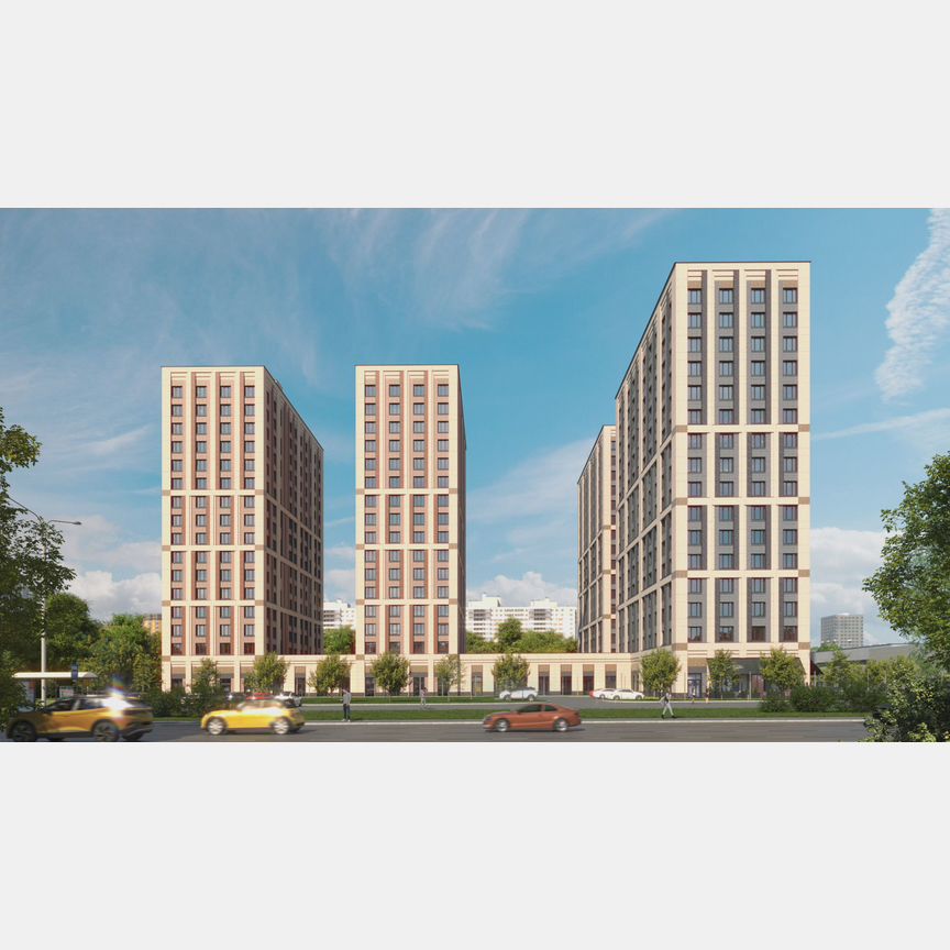 Апартаменты-студия, 21,6 м², 3/16 эт.