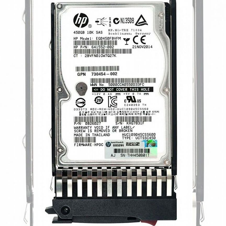[E2D56A] Жесткий Диск Hp Msa 730708-001 450gb E2d56a