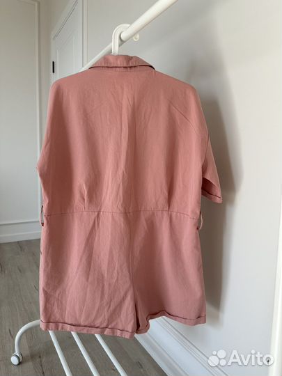 Женский розовый комбинезон 44 46