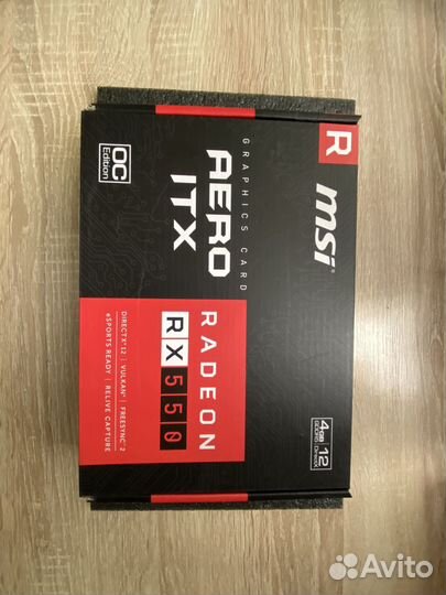 Видеокарта rx 550 4gb