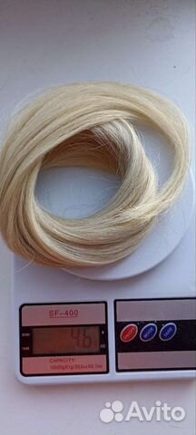 Волосы для наращивания 55 см блонд