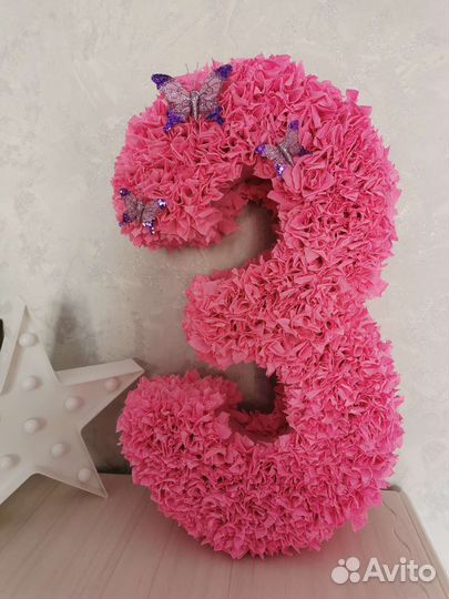 Цифра 3 на день рождения 49 см