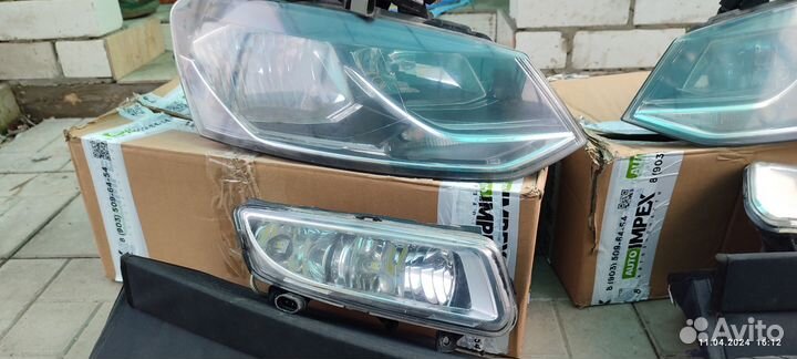 Фары на volkswagen polo седан