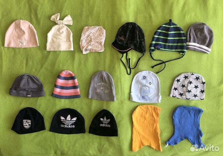 Шапки, кепки, панамы детские разные