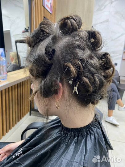 Укладка волос на дому