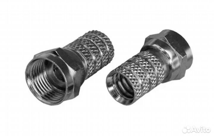 Резьбовой F-разъем RG-6 (AB) цинк, 10 шт. PROconne