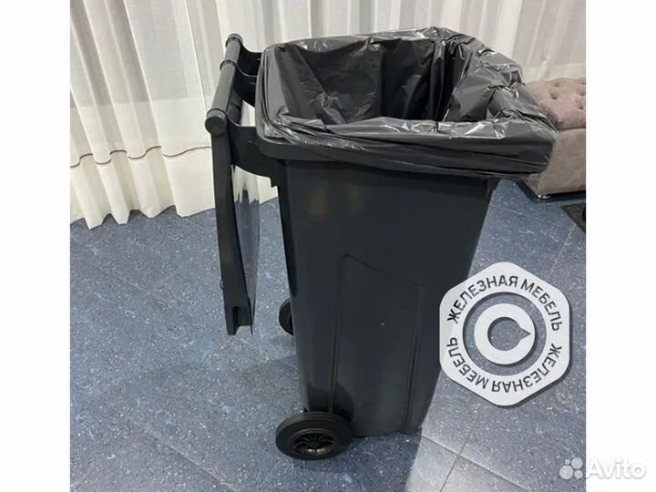 Мусорный бак-контейнер на колёсах 120л. MKT