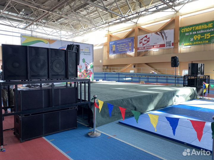 Прокат профессионального звука, света, dj. Сцена