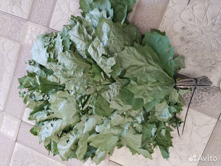 Дубовые веники для бани и мята