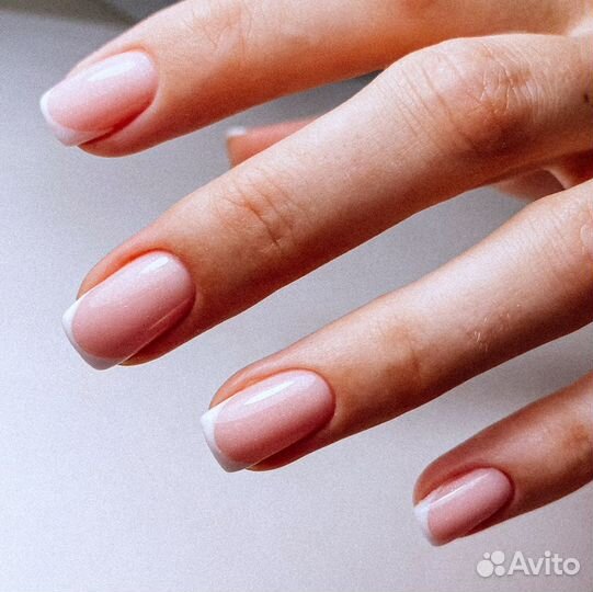 Комбинированный маникюр+покрытие гель-лаком