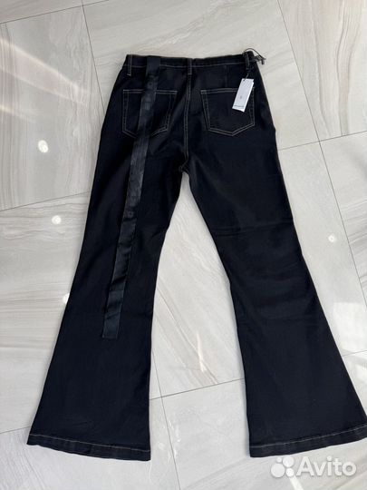 Джинсы клеш rick owens bolan bootcut