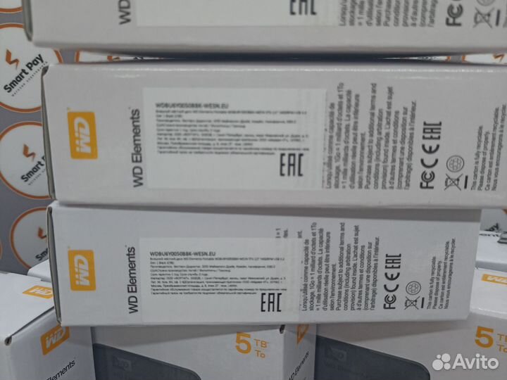 Переносной жёсткий диск WD Elements 5tb