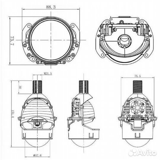 Светодиодные модули Aozoom A5+ Bi-Led