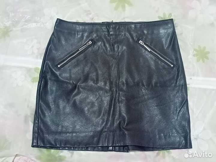 Юбка из эко-кожи