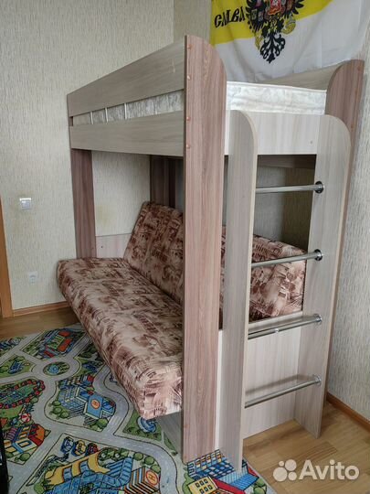 Кровать-диван двухъярусная