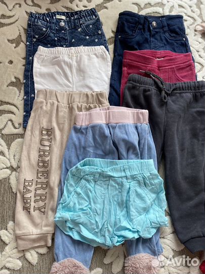 Огромный пакет фирменной одежды девочки с рождения