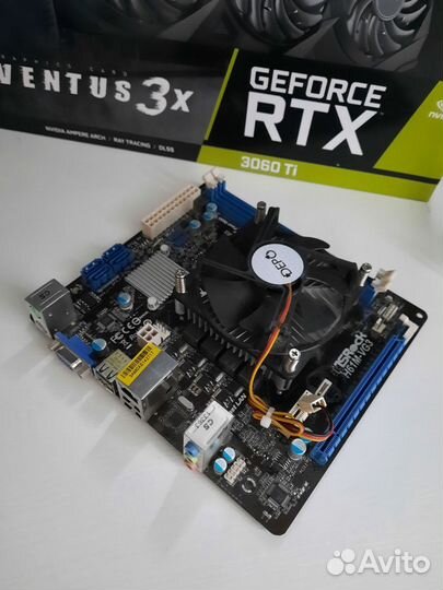 Материнская Плата 1155 с процессором asrock H61M-V