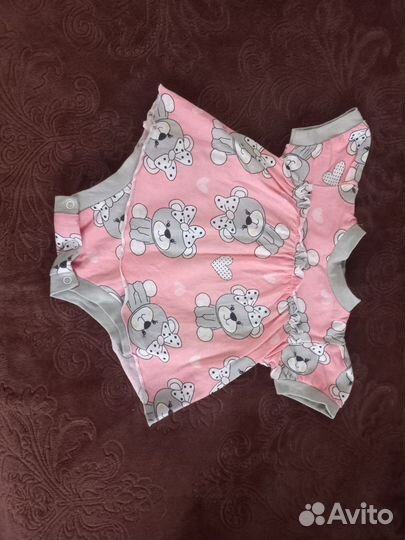 Платье боди для девочки 62