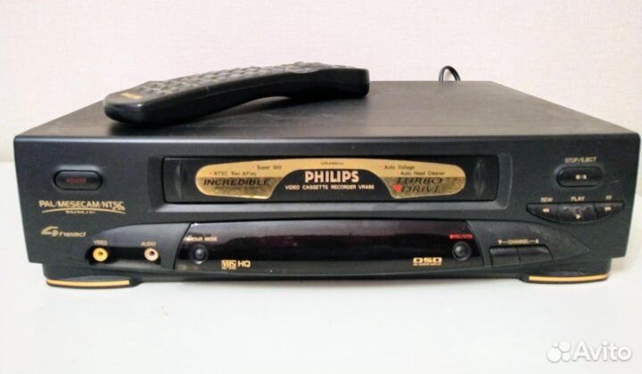 Видеомагнитофон philips VR496/55