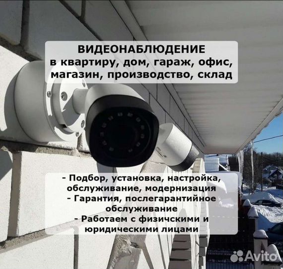 Установка, настройка видеонаблюдения