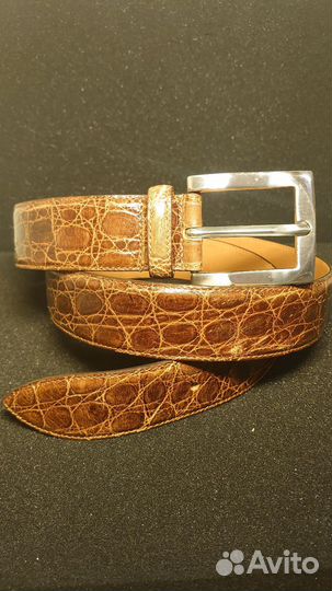 Новый Damico Крокодил муж. ремень Оригинал Италия