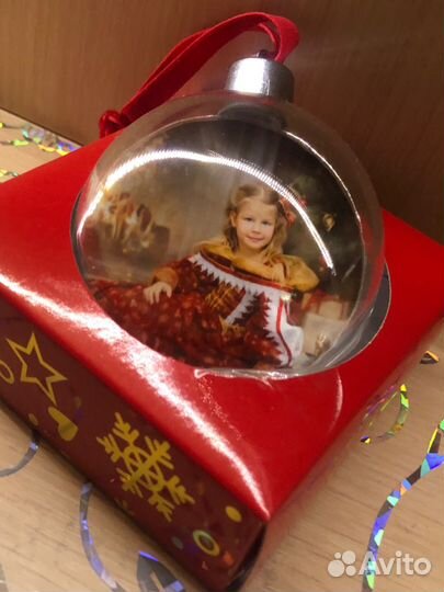 Новогодний шар с фотографией