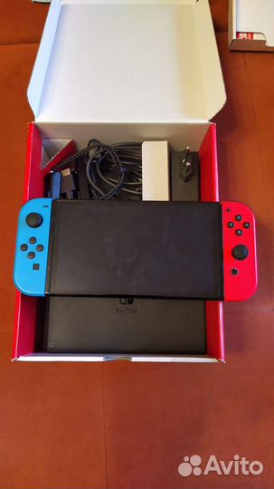 Switch oled прошитый 128+64гб