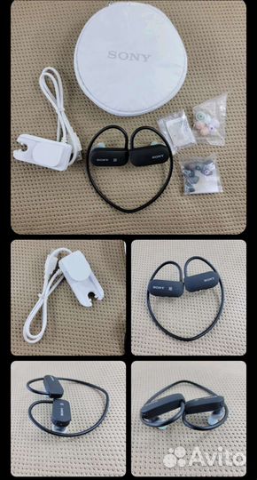 Водонепрониц.плеер-наушники Sony NWZ-WS, 16 Gb